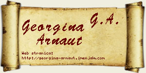 Georgina Arnaut vizit kartica